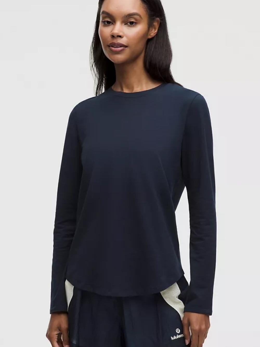 lululemon athletica Navy Long Sleeve Crew Shirt Size 12